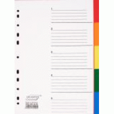 Colour Divider A4 5 part