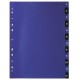 Plastic Index A4 1-12 black/purple